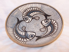 DDR expertic Studiokeramik Wandteller / Wandschale, gemarkt u. signiert s. Fotos