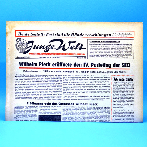 Junge welt 1954 - junge, 31.03.1954