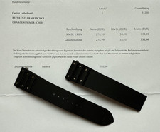 Original Cartier Santos Large Kautschuk Band CRMXEOCXVX, neuwertig
