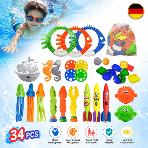 Tauchspielzeug bunte stück - bunte,