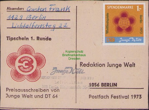 B23139 ddr spendenmarke - ddr,
