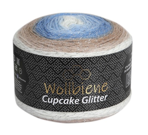 Wollbiene cupcake glitter - cupcake,