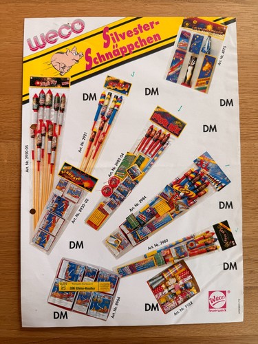 Alter weco feuerwerk flyer - alter,