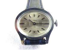 TIMEX Damen Armbanduhr Jahre Handaufzug Silberfarben Uhr läuft