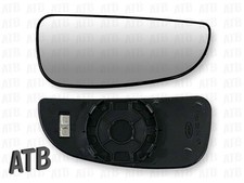 Mirror glass heated wide angle