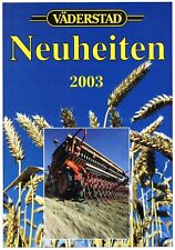 Väderstad Neuheiten 2003, orig. Prospekt