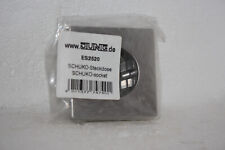 Jung LS 990 Steckdosen Blende in Edelstahl (Innen grau) - NEU