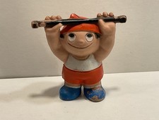 Mainzelmännchen ZDF Olympiade Figur 1972 Vintage TV Kult: Gewichtheber