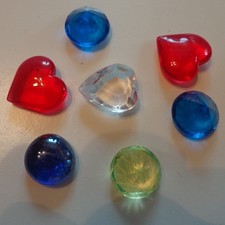 Lot  Dekosteine Herzen Kunststoff  ?X184 Schau Mal durch !TOP- Angebote ??