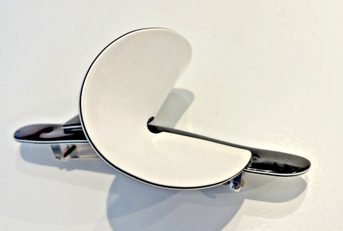 Haarspange schwarz weiß