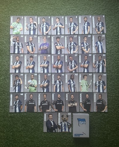 Handsigniert 37x hertha - hertha, bsc