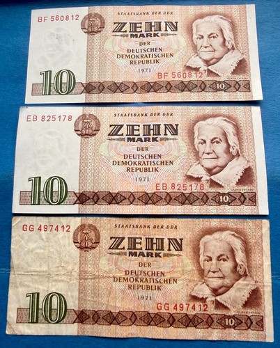 Ddr mark schein geldschein - 10,