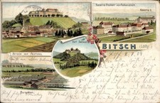 Litho Bitche Bitsch Lothringen Moselle, Festung, Kaserne Freiherr... - 4344600
