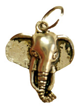 Eli Elefant Elefantenkopf Anhänger Tibet Silber Schmuck NEU