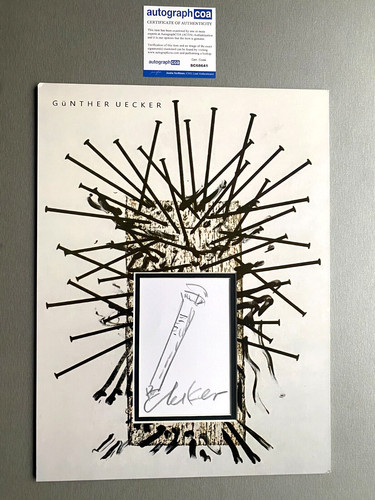 Günther uecker signed - gÜnther,
