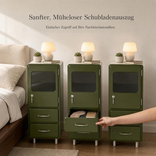Metall nachttisch schmal mit - nachttisch,