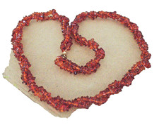 64  cm,  2  reihe  echte Bernstein  kette, Silber, 5 - 6  mm ( F-57 )