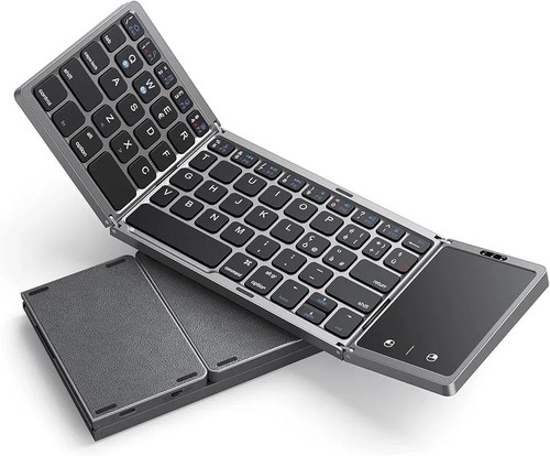 Faltbare bluetooth tastatur - faltbare, bluetooth-tastatur