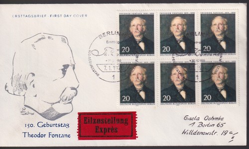 Berlin 353 6er fdc - berlin,, 353/6er-fdc