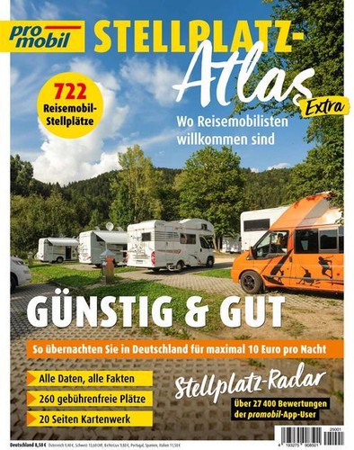 Promobil stellplatz atlas - promobil, stellplatz-atlas