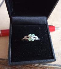 Kupfer-Turmalin-Silberring