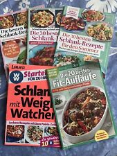 6 dünne Rezepthefte mit leckeren Schlank-Gerichten &  leckeren Aufläufen etc.