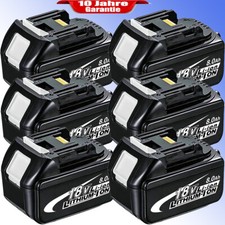 6X Original 12Ah Akku Für Makita BL1860B 18V Li-ion BL1850B BL1830 LED-Anzeige