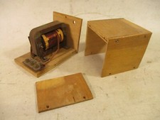 uralt Radiotrafo Trafo Kleintransformator 3 Polig um 1930 im Holzgehäuse