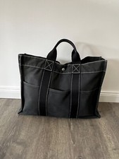 ORIGINAL HERMES TOTE BAG 40x32x10cm CANVAS HANDTASCHE HANDBAG SAC A MAIN VINTAGE