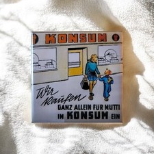 Konsum DDR Reklame | Retro Ostalgie Werbung Kühlschrankmagnet