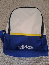 Neu Adidas Kinder Rucksack Klein Blau Weiß