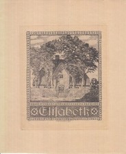Exlibris Bookplate Radierung