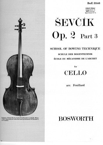 Sevcik part 3 - part, cello