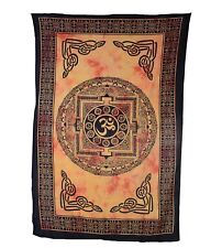Wandbehang Dekotuch Indien OM Symbol Hippie Goa Deko Tuch Fair ca205cmx140cm 
