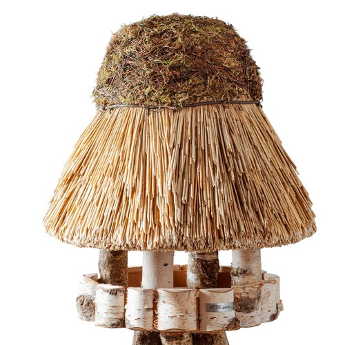Vogelhaus reetdach 50cm - vogelhaus,