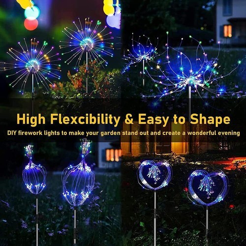 Led solarleuchte feuerwerk - solarleuchte,