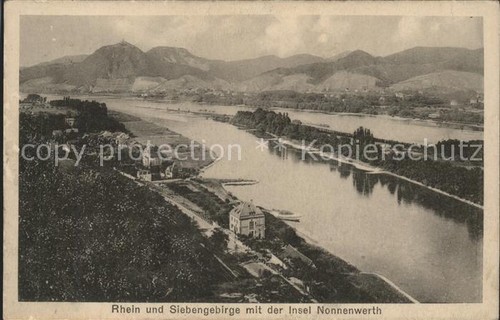 Nonnenwerth rhein panorama - nonnenwerth, rhein-panorama