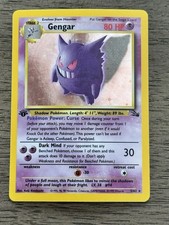 1999 Pokémon Fossil Gengar