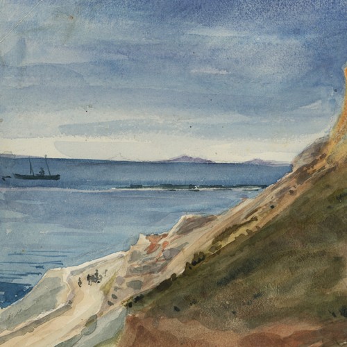Felsküste mit meerblick - mit,