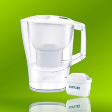 Brita Aluna Cool Wasserfilter Weiß mit Kalkfilterkartusche - 3er Set