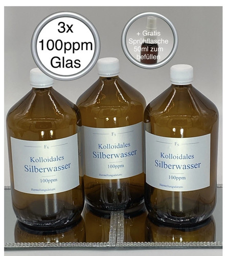 Kolloidales silberwasser - 3x,