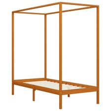 Himmelbett gestell honigbraun - himmelbett-gestell,
