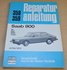 Saab 900 GL GLE EMS Turbo Motor Technik Elektrik Reparaturanleitung B358