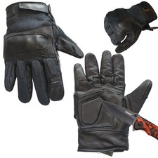 Security Lederhandschuhe Schnittschutzhandschuhe Kevlar Leder Security Polizei 