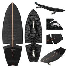 F2 Surf Waveboard Carving Board Street Surfer Skateboard - schwarz