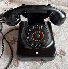 De Te We altes Bakelit Telefon sta U53 Schwarz Nostalgie Rarität Sekten