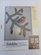 Stickvorlage rotkehlchen x - rotkehlchen, 21