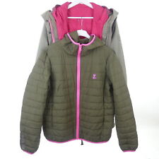ELEVEN ELFS Parka Mantel Khaki Grün Kapuze + 2x Innenjacke Gr. XXL