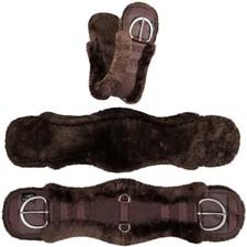 Equinate Westerngurt Classical mit echten Lammfell Sattelgurt Western Bauchgurt