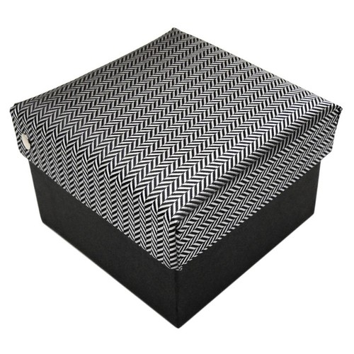 Krawattenbox grau silber - in,